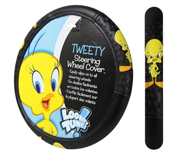 Picture of Warner Bros. Tweety with Attitude Steering Wheel Cover