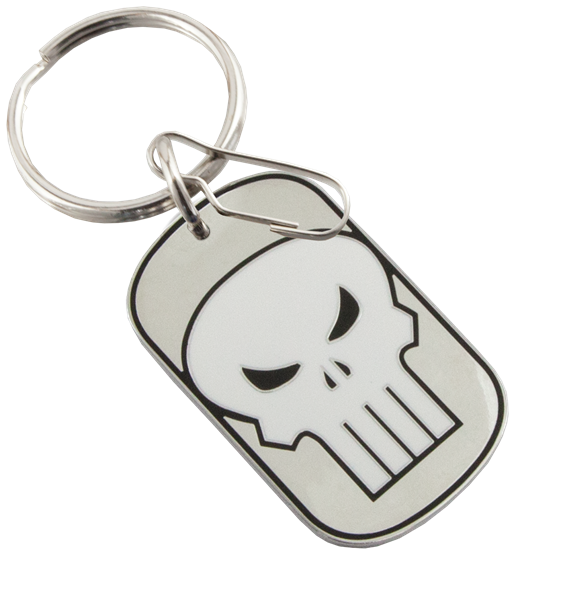 Picture of Marvel Punisher Tag Enamel Key Chain