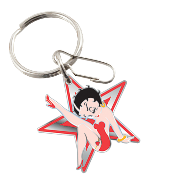Picture of Betty Boop Star Enamel Key Chain