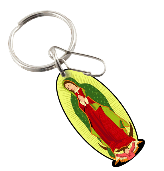 Picture of PlastiColor Lady of Guadalupe PVC Key Chain