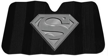 Picture of Warner Bros. DC Superman Black Matte Accordion Sunshade