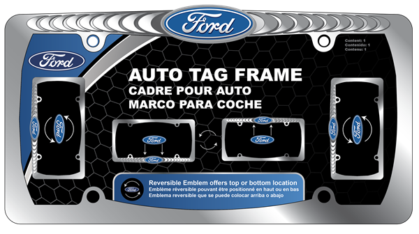 Picture of Ford Reversible Logo Chrome Frame