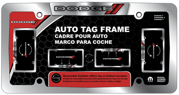 Picture of Dodge Reversible Logo Chrome Frame