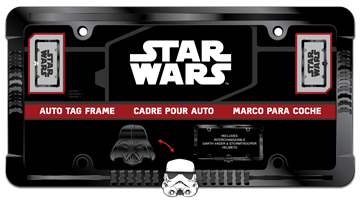 Picture of Star Wars Darth Vader and Stormtrooper 2-n-1 Chrome Frame