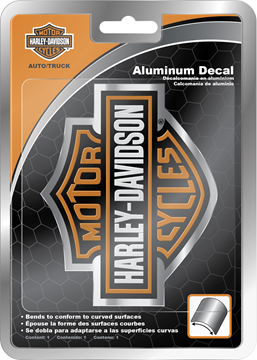 Picture of Harley-Davidson Orange Bar & Shield Aluminum Decal