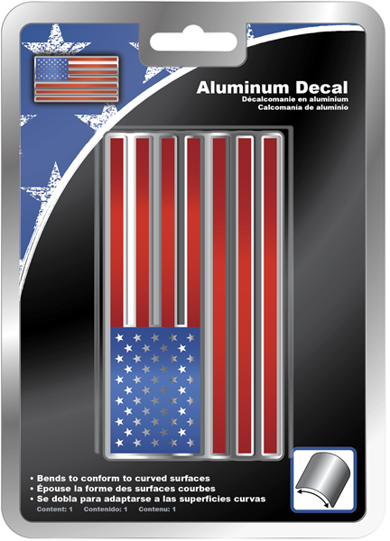 Picture of Chroma American Flag Aluminum Decal