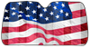Picture of WeatherPro American Flag Accordion Sunshade