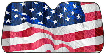 Picture of WeatherPro™ American Flag Accordion Sunshade