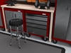 Picture of Chevrolet Bowtie Gray Garage Stool