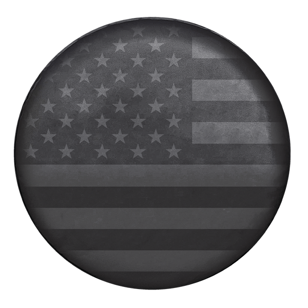 Picture of WeatherPro American Flag Gray Spare Tire Cover